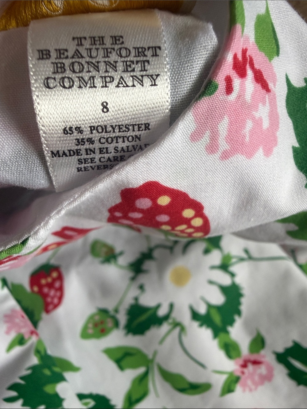 TBBC White Floral & Strawberry Print Sundress - Picture 3 of 3